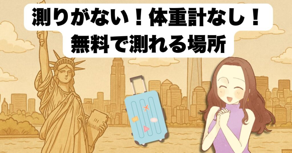 スーツケースの重さの正確な測り方