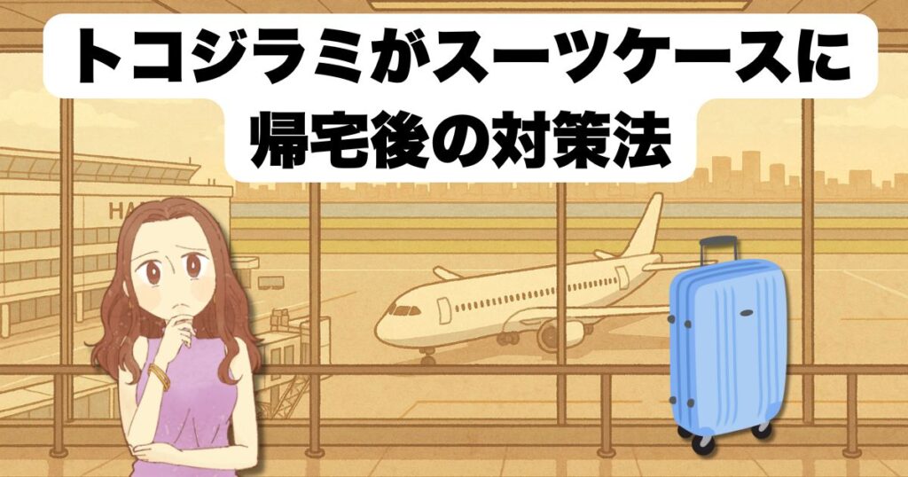 トコジラミがスーツケース帰宅後の対策法