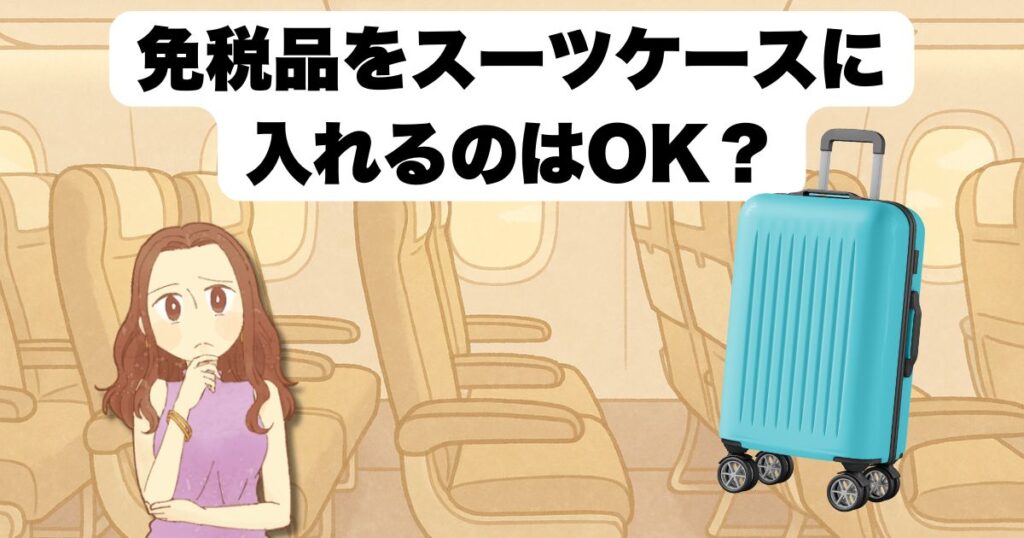 免税品スーツケースに入れるのはOK?