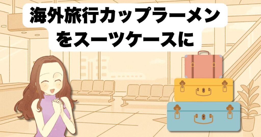 海外旅行でカップラーメンをスーツケースに入れる時の注意点