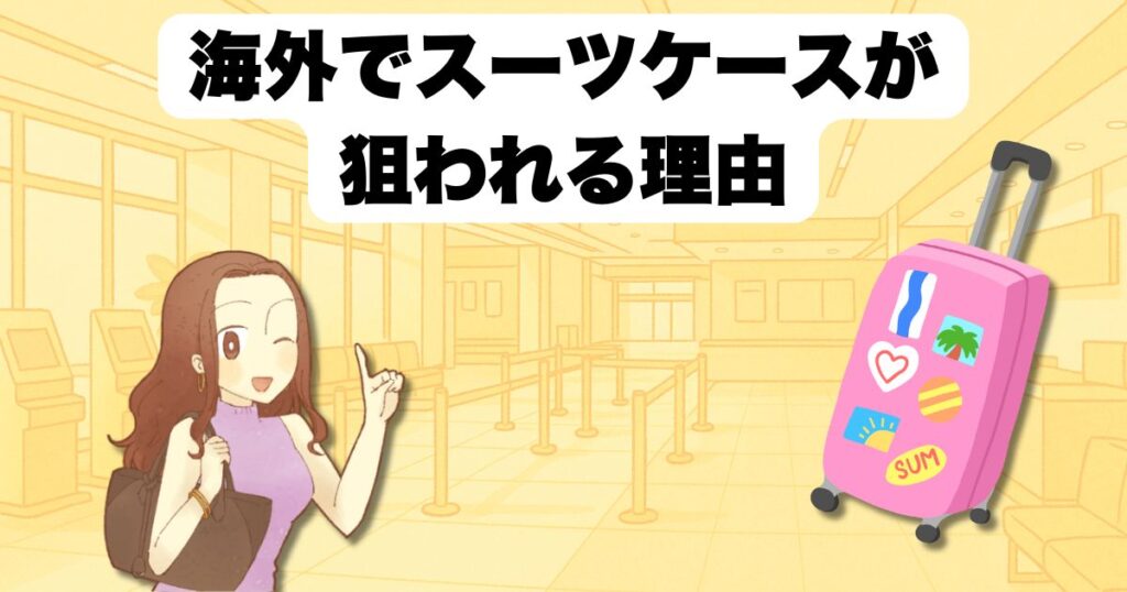 海外でスーツケースが狙われる理由