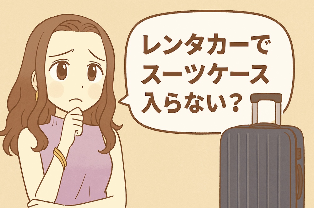 レンタカーでスーツケース入らない?