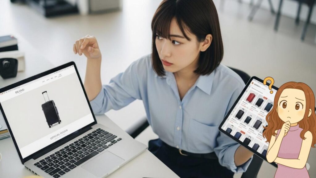 イノベーター スーツケース サイズ比較 公式サイトと通販どちらで買うべきか
