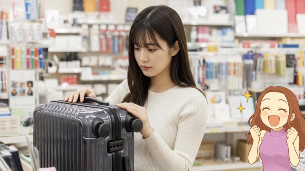 スカイラボ スーツケース ハンズなどの店舗で実物を確認できる?