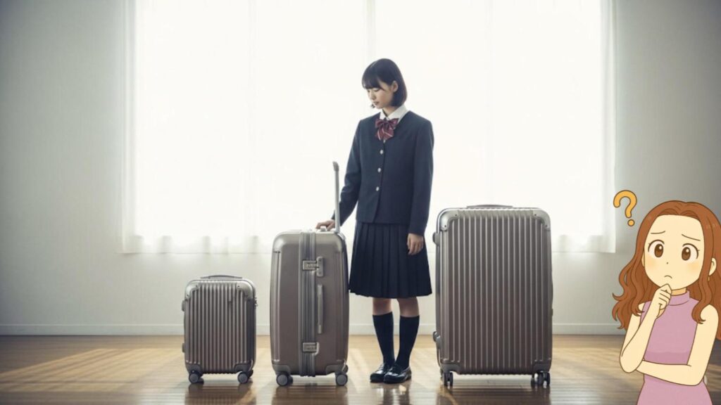スーツケース 可愛い 高校生 修学旅行に最適なスーツケースは何リットル?