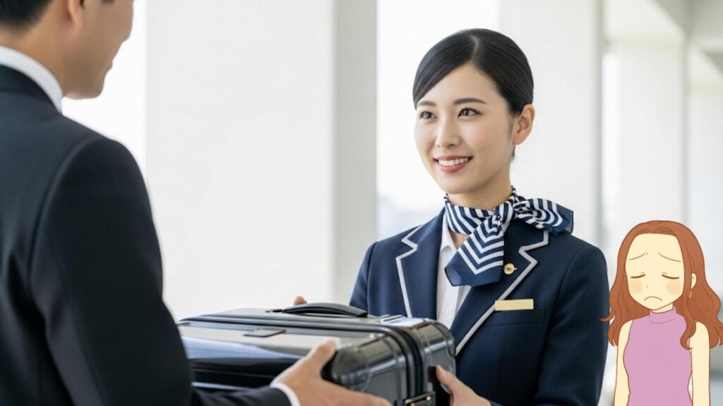 ca スーツケース スーツケースは会社からの支給品なの?