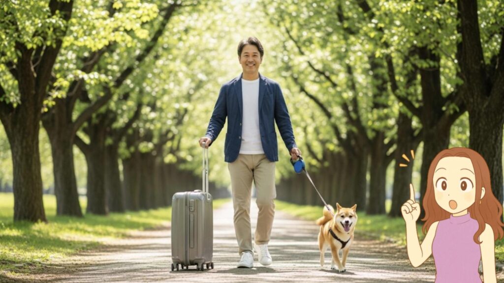 スーツケース カインズ 犬などペットとの旅行に使える?