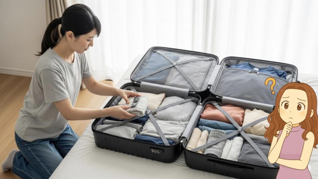 コールマン スーツケース 口コミ 長期旅行向けの90Lモデルの収納力は?