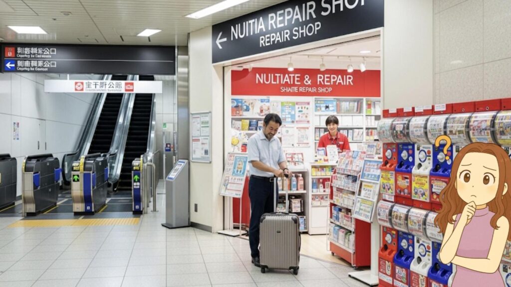 成田空港 スーツケース 修理 修理の駆け込み寺「リアット」の場所