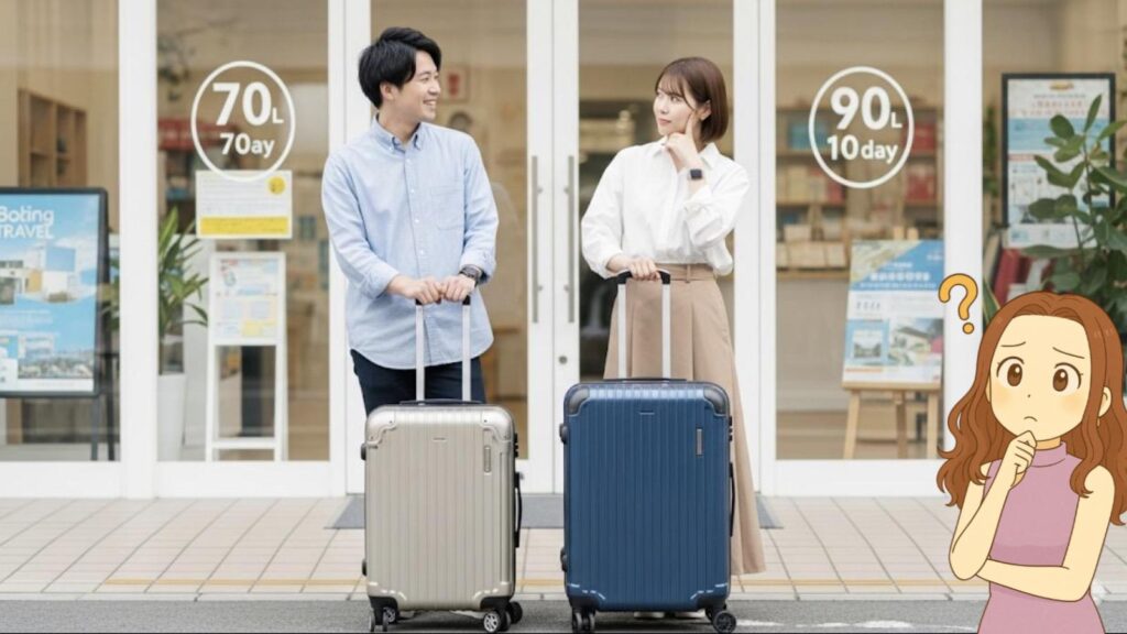海外旅行 10日間 スーツケース サイズ 海外旅行1週間の大きさと比較してみよう