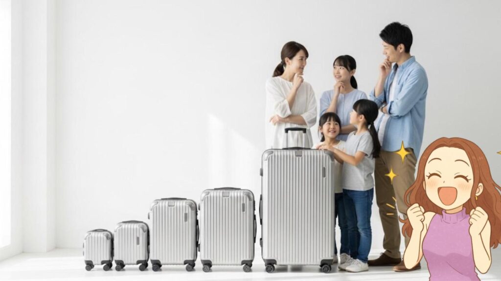 海外旅行 10日間 スーツケース サイズ サイズがわからない時の容量目安