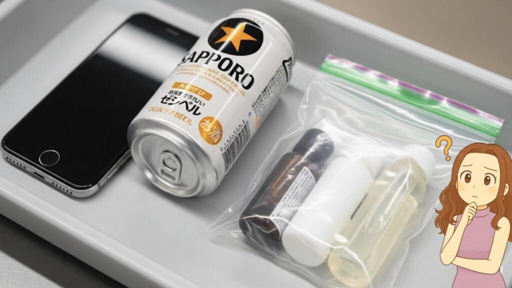 飛行機 缶ビール スーツケース 国内線 国内線に缶ビールは持ち込めますか?