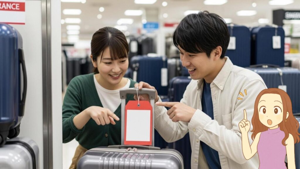 スーツケースの安い店 在庫処分を狙って店舗で格安ゲット