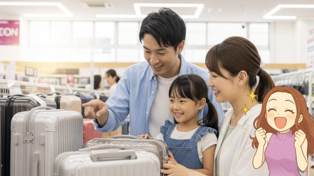 スーツケースの安い店 イオンのPB商品は狙い目か?価格と品質を解説