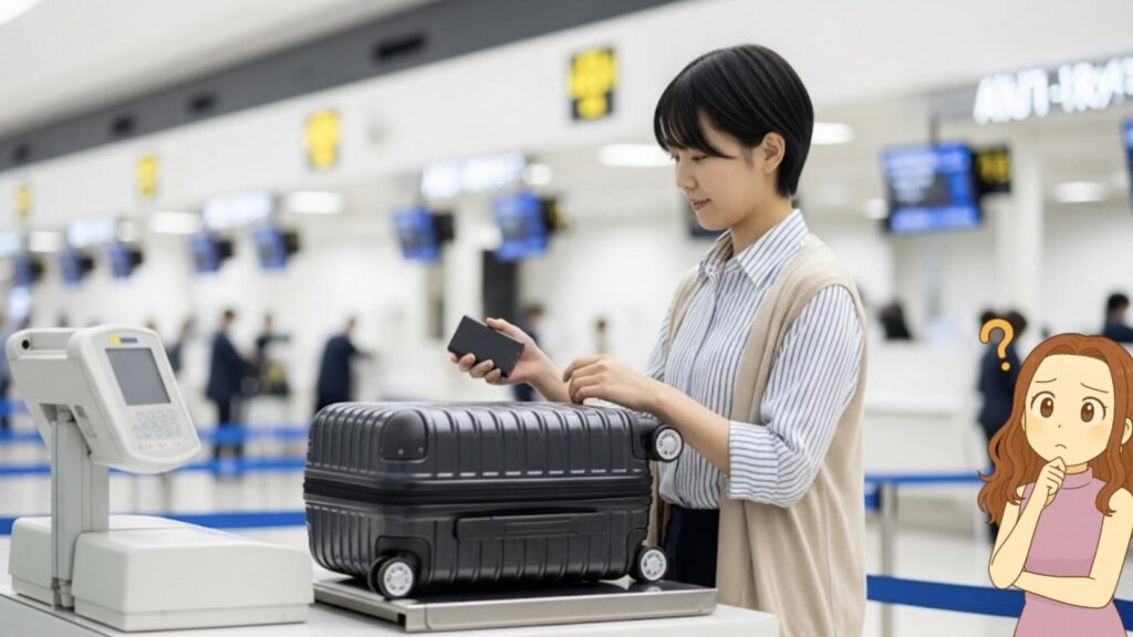 充電器付きスーツケースと飛行機のルール