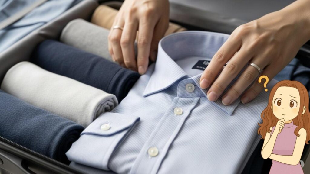 スーツケース 服たたみ方 服がシワにならないためのたたみ方のコツ