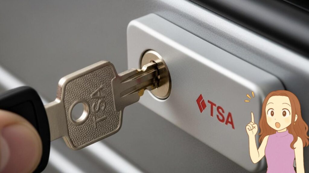 tsa007など専用の鍵で開ける方法