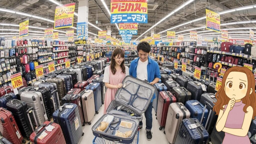 スーツケース 上開き ドンキで買える立てたまま開けられるスーツケース