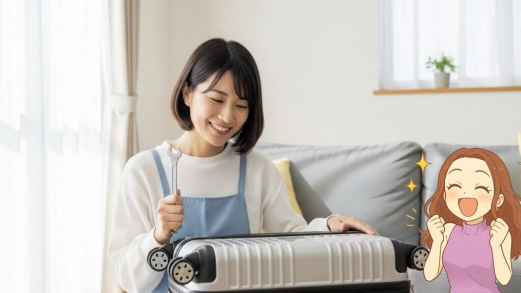 sunco スーツケース キャスター交換 キャスター修理を自分で行うメリット