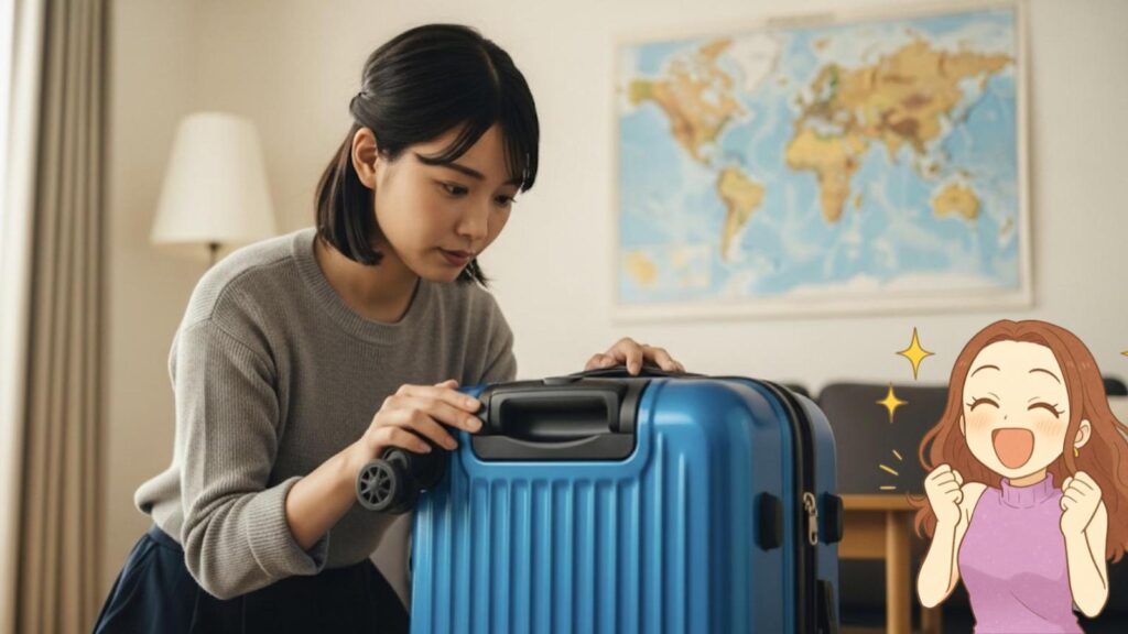 Tanobiスーツケースがどこの国製かより重要な点