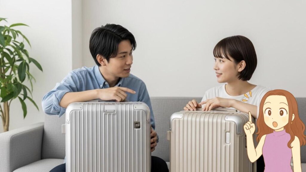 他社製品と比較するシャオミ スーツケースの実力