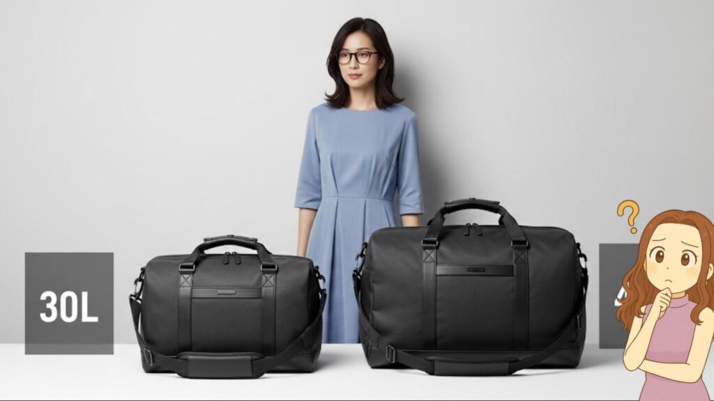 30Lとの違いもわかる比較サイズ表