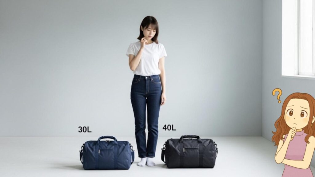 比較でわかる40Lサイズとの違い