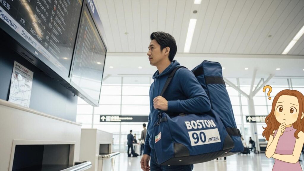 長期旅行向けの90リットル容量の目安