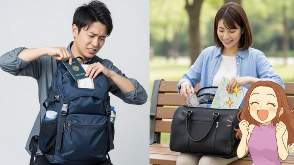 ボストンバッグとリュックどっちが便利？